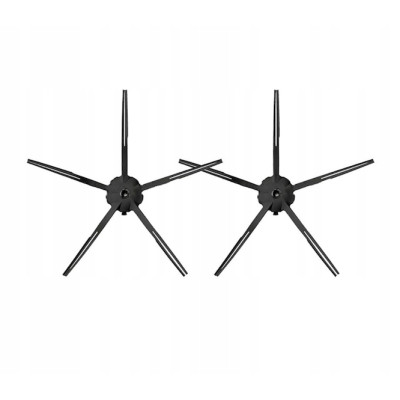 Szczotki boczne do Roborock S5 Max, S6, S7, S7 MaxV, Q7 Max, czarne - 2 sztuki (oryginał)